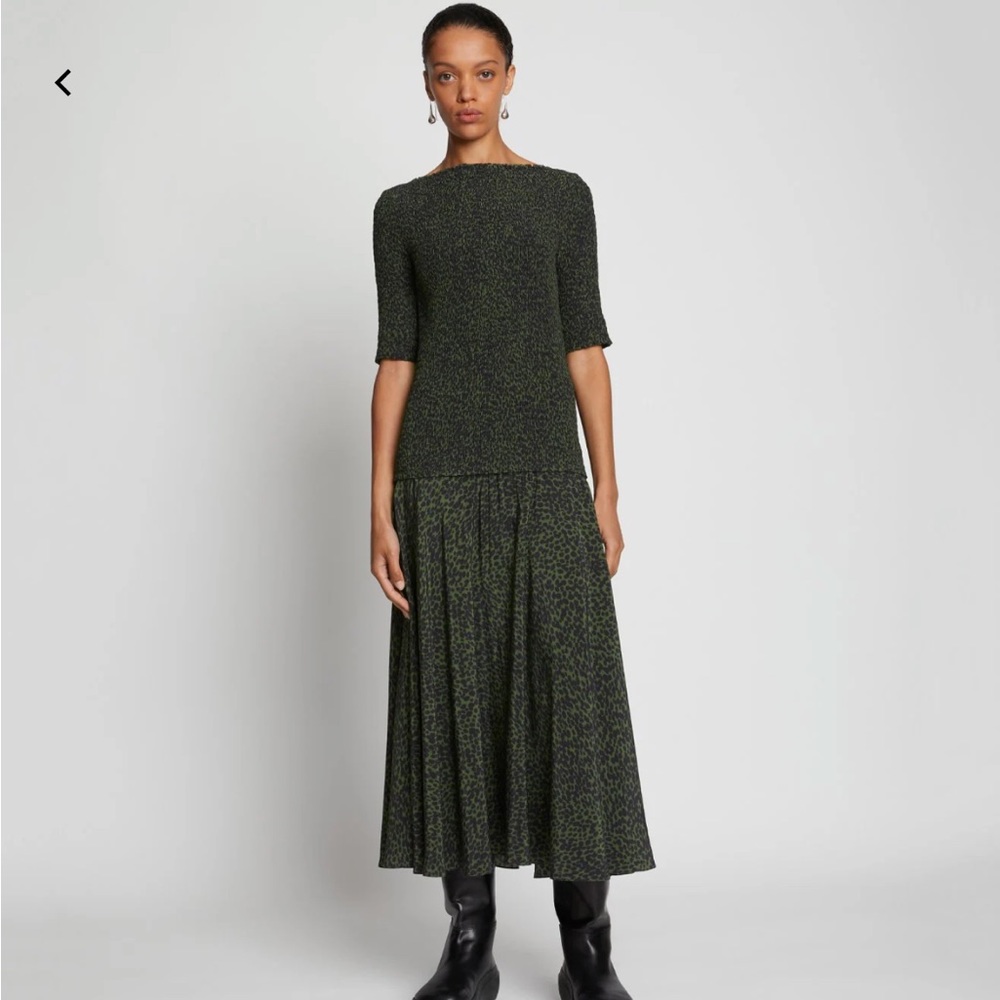 Proenza Schouler Smocked Dot Dress